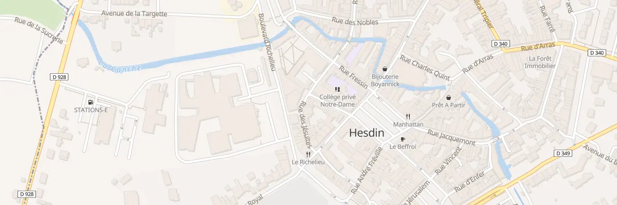 Plan du 28 Rue des Jésuites à Hesdin-la-Forêt