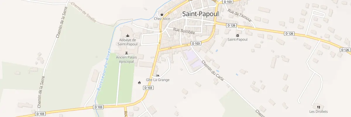 Plan du 10 Rue du Général d’Hautpoul à Saint-Papoul