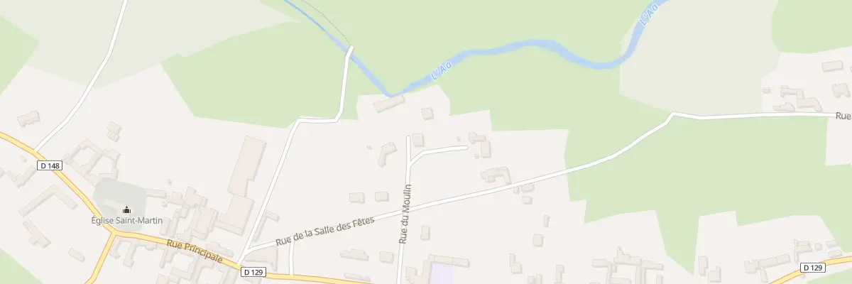 Plan du 6 Rue du Moulin à Verchocq