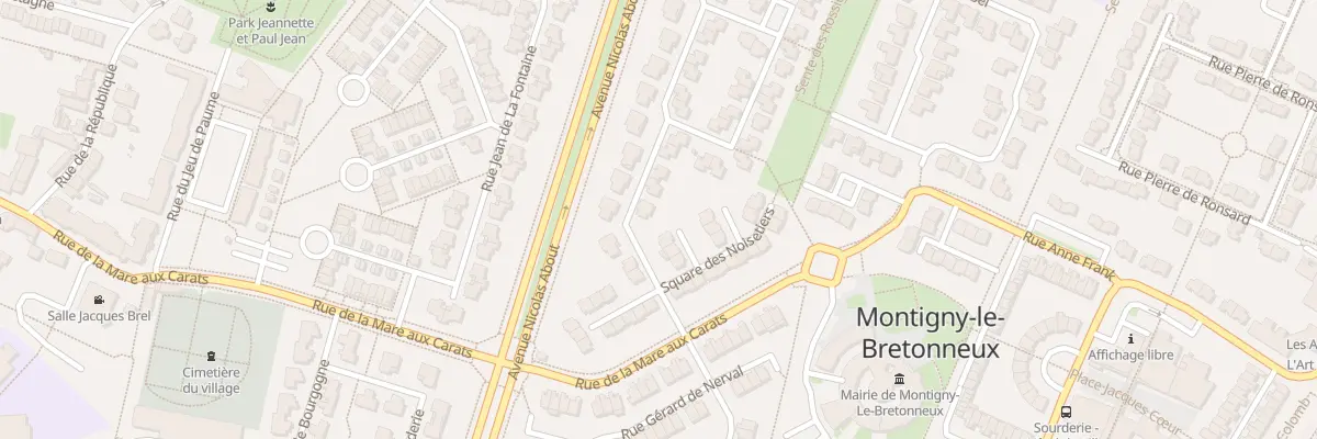 Plan du 2 Rue Georges Buffon à Montigny-le-Bretonneux