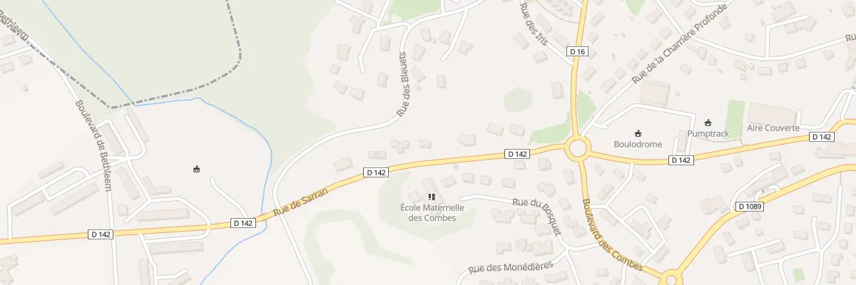 Plan du 12 Rue de Sarran à Égletons