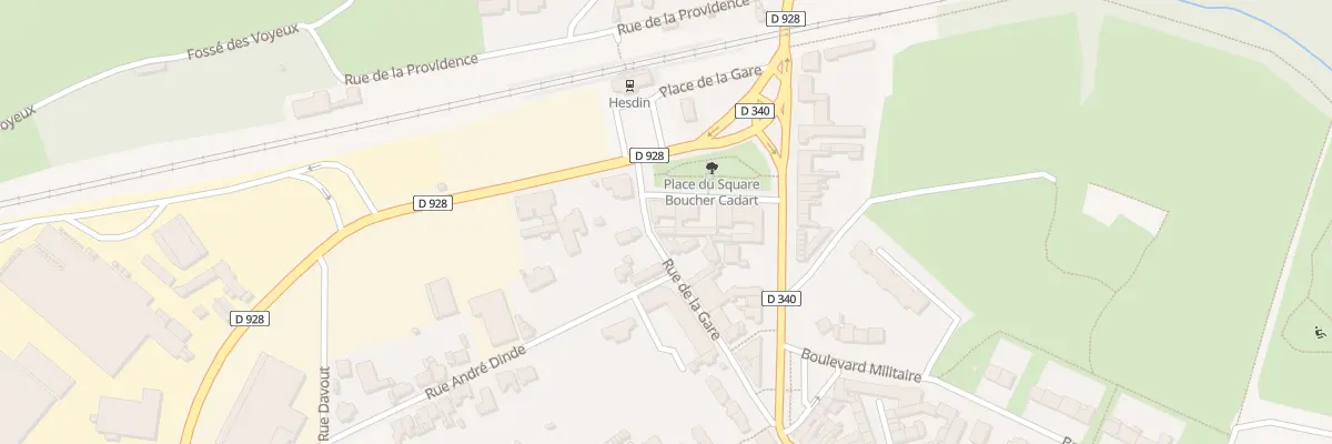 Plan du 1 Sq Boucher Cadart à Hesdin-la-Forêt