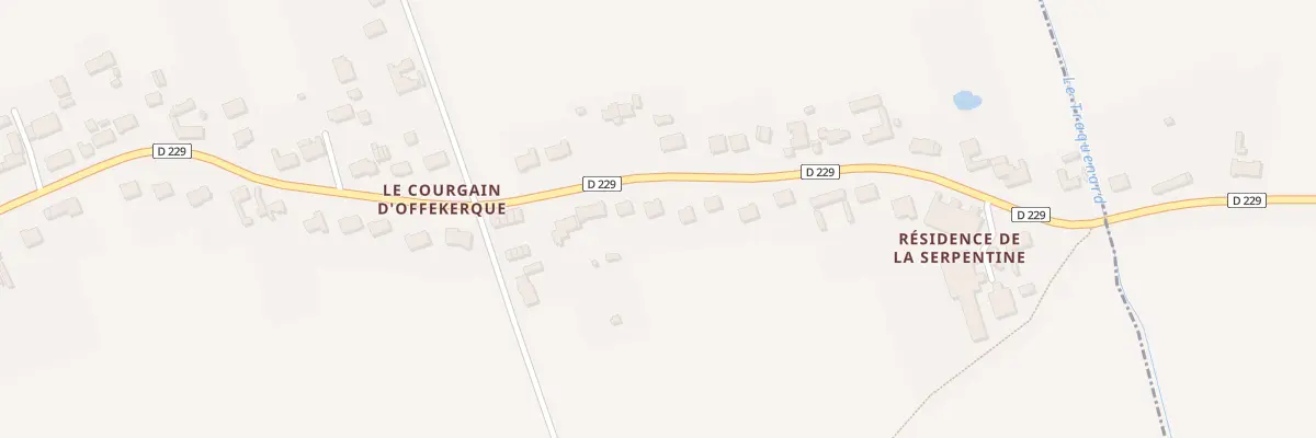 Plan du 17 Rue du Courgain à Offekerque