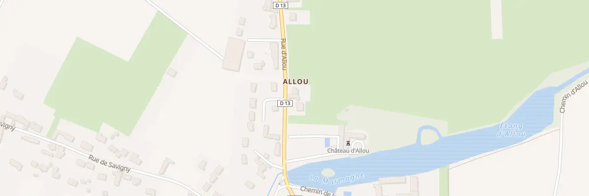 Plan du 799 Rue d’Allou à Sandillon