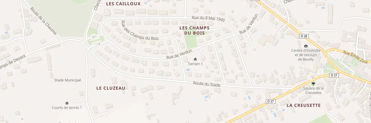 Plan du 4 Rue des Champs du Bois à Reuilly