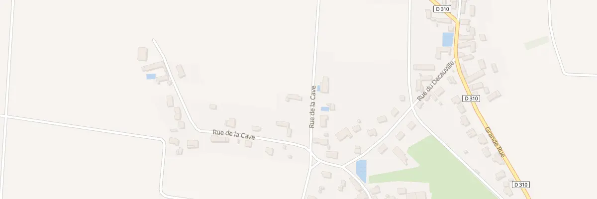 Plan du 8 Rue de la Cave à Bazoches-les-Gallerandes
