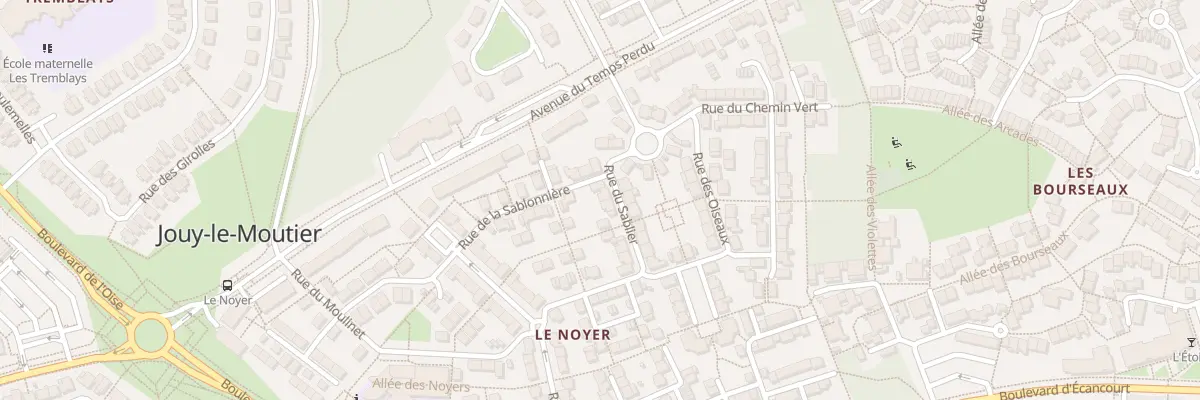 Plan du 8 Rue du Sablier à Jouy-le-Moutier