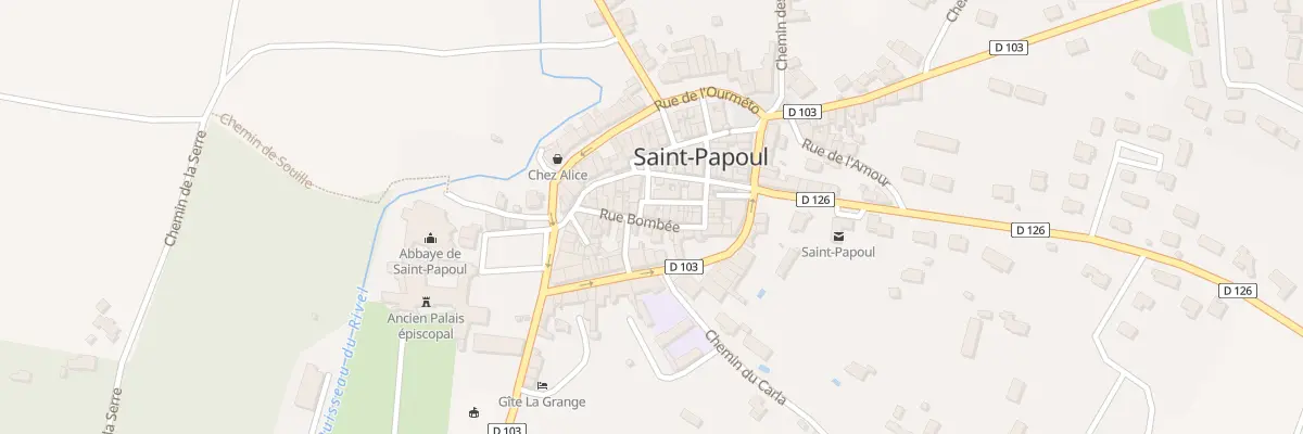 Plan du 7 Rue Bombée à Saint-Papoul