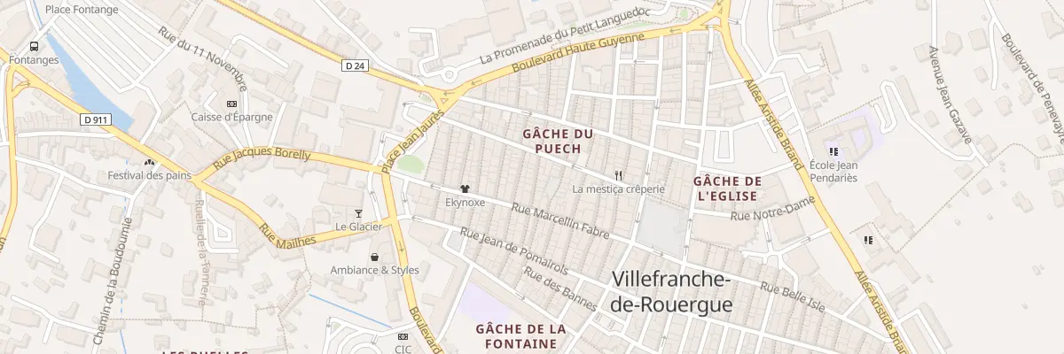 Plan du 7 Rue de la Victoire à Villefranche-de-Rouergue