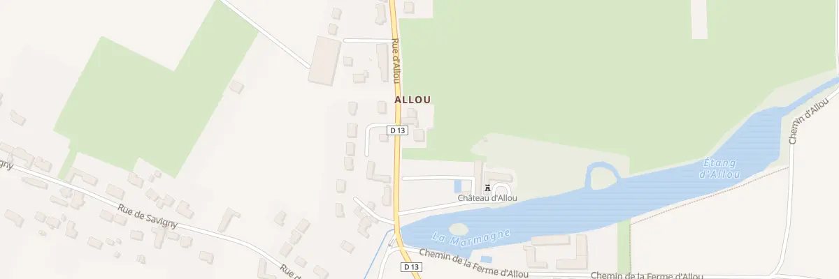 Plan du 807 Rue d’Allou à Sandillon