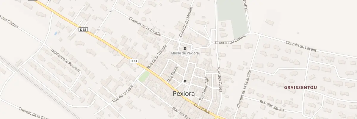 Plan du 25 Rue des Penitents à Pexiora