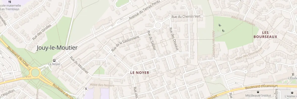 Plan du 14 Rue du Sablier à Jouy-le-Moutier