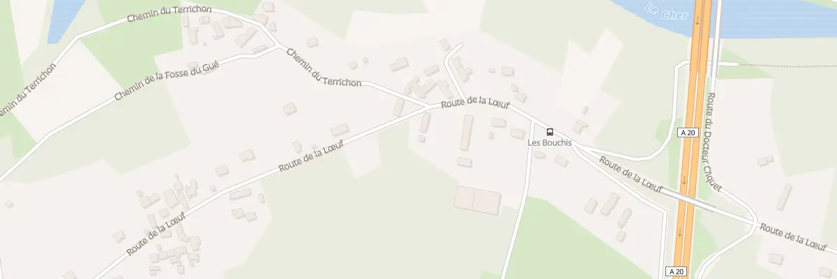 Plan du 51 Rte de la Loeuf à Vierzon