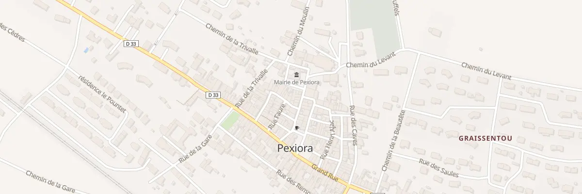 Plan du 31 Rue des Penitents à Pexiora
