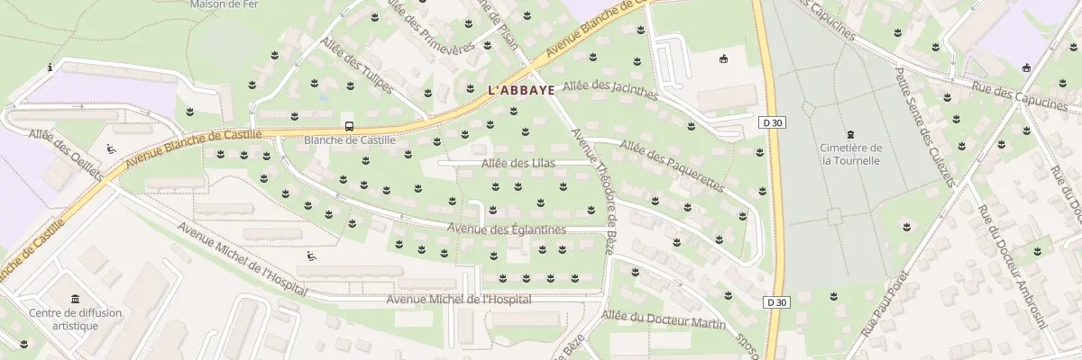Plan du 5 All des Lilas à Poissy