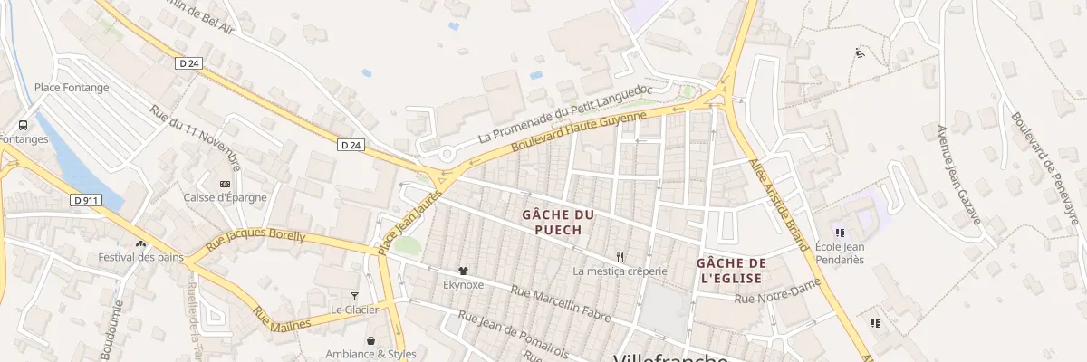 Plan du 5 Rue de la Loge à Villefranche-de-Rouergue