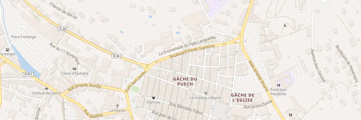 Plan du 15 Rue de la Loge à Villefranche-de-Rouergue