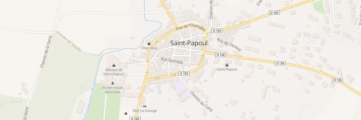 Plan du 9 Rue Bombée à Saint-Papoul