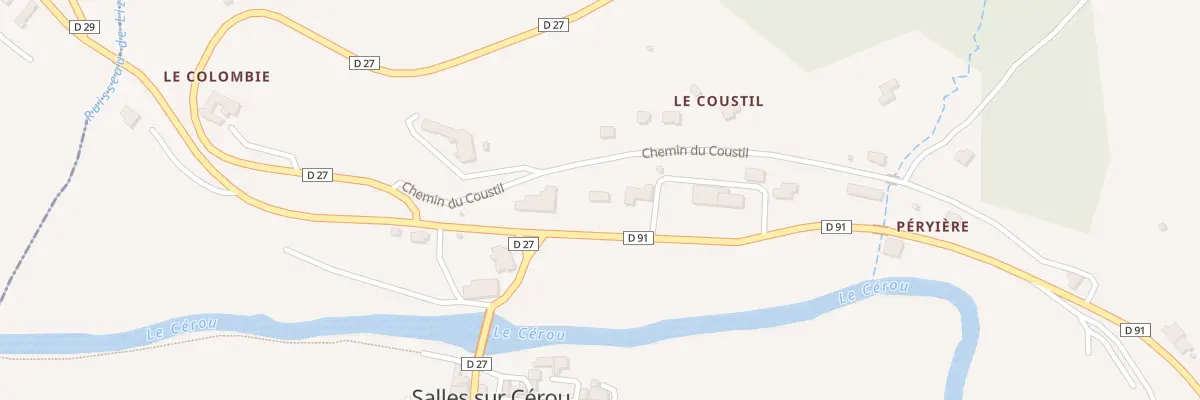 Plan du 3 Rte de Cordes à Salles