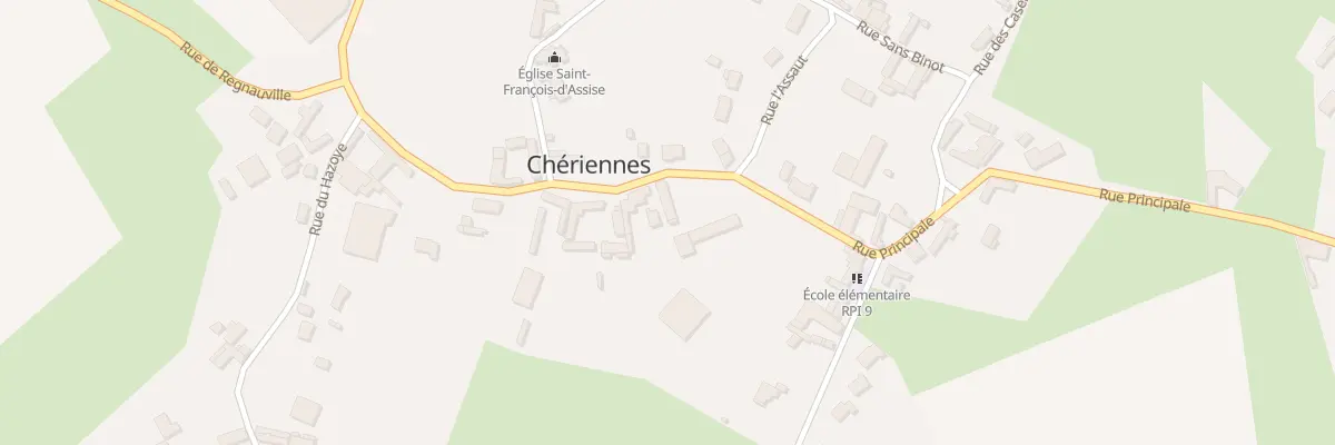 Plan du 16 Rue Principale à Chériennes