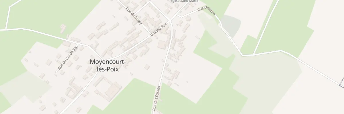 Plan du 7 Rue des Fossés à Moyencourt-lès-Poix