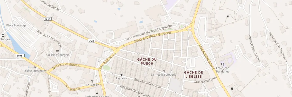 Plan du 8 Rue de la Loge à Villefranche-de-Rouergue