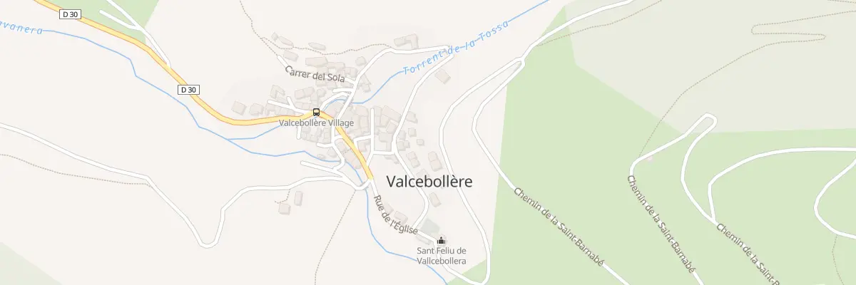 Plan du 9014 Le Village de Valcebollere à Valcebollère