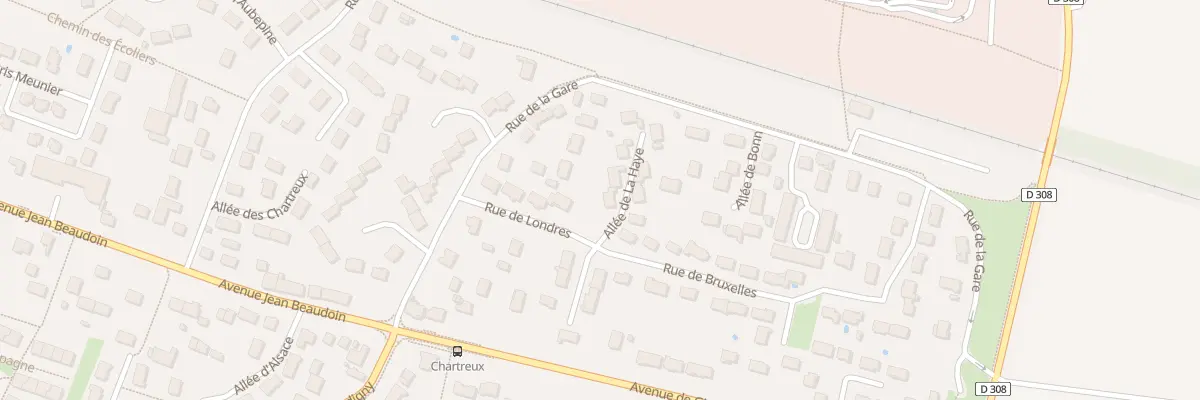 Plan du 1 All de la Haye à Chécy