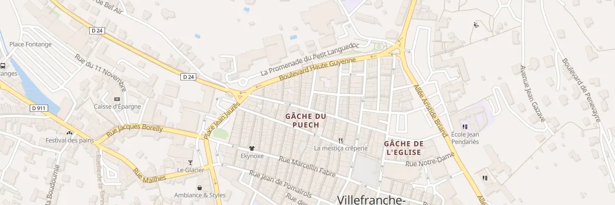 Plan du 3 Rue des Frères à Villefranche-de-Rouergue