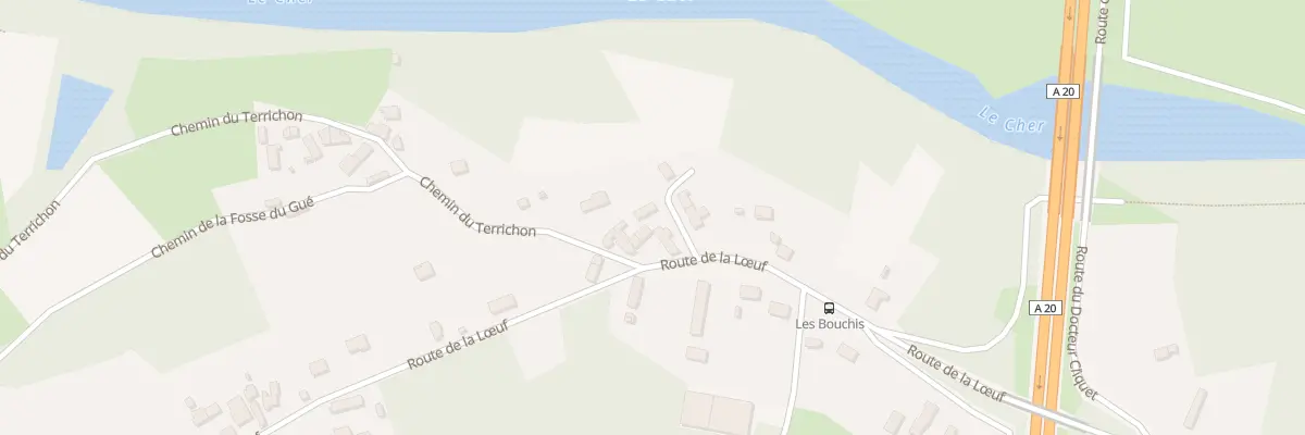 Plan du 48 Rte de la Loeuf à Vierzon