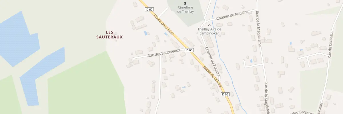 Plan du 1 Rue des Sautereaux à Theillay