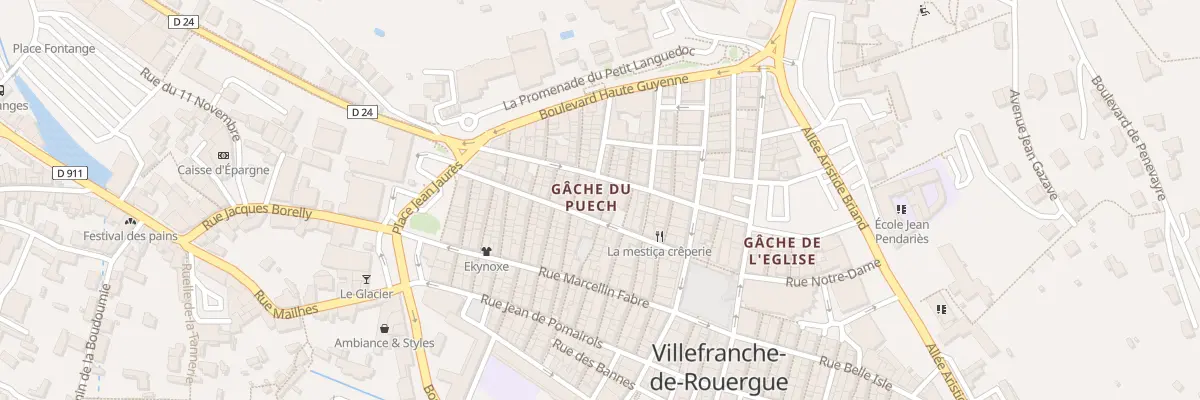 Plan du 3 Rue du Pressoir à Villefranche-de-Rouergue