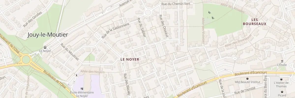 Plan du 20 Rue du Sablier à Jouy-le-Moutier