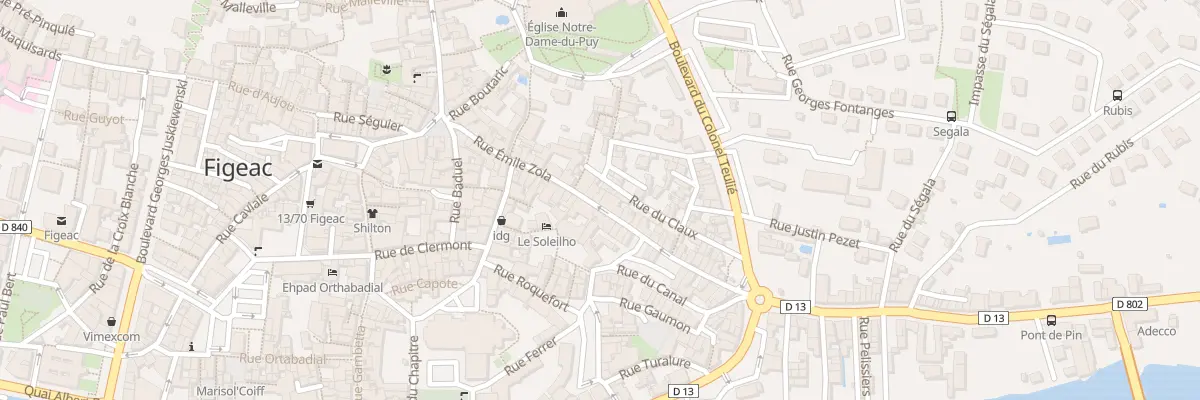 Plan du 34 Rue Emile Zola à Figeac