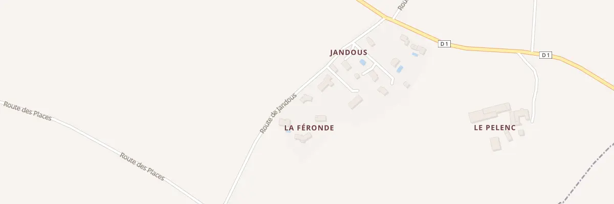 Plan du 5144 Jandous à Bernac