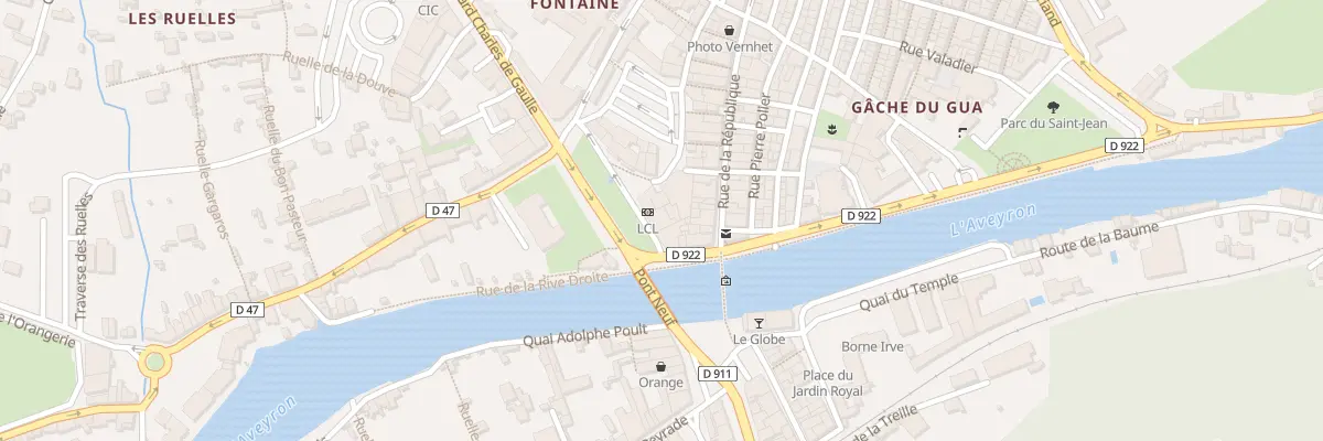 Plan du 9003 Prom du Guiraudet à Villefranche-de-Rouergue