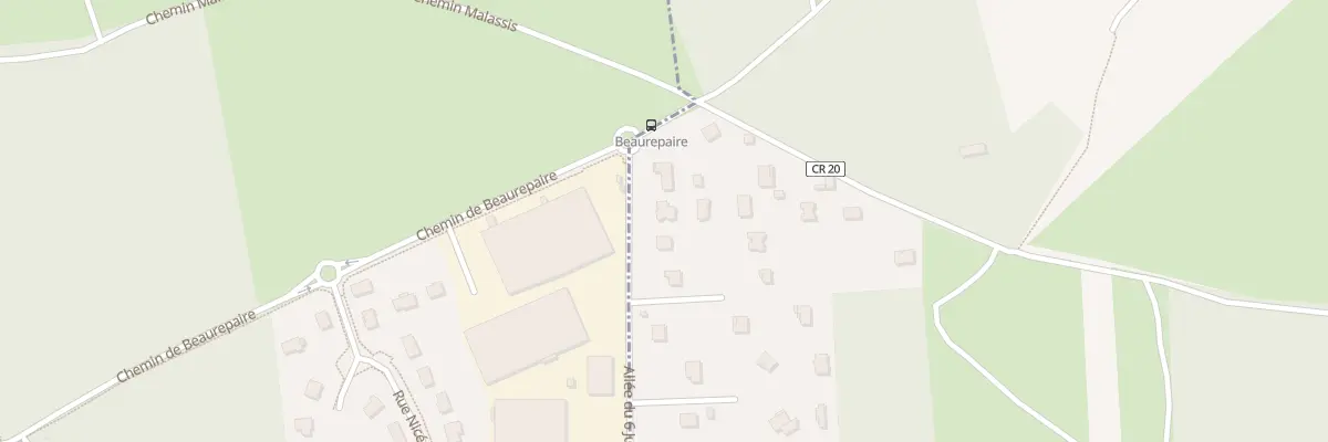Plan du 3 All du 6 Juin 1944 à Roinville