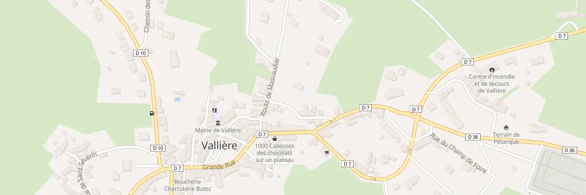 Plan du 4 Rte du Masvodier à Vallière
