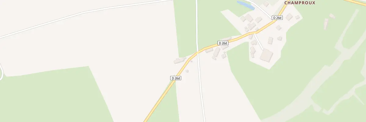 Plan du 14 Champroux à Pouligny-Notre-Dame