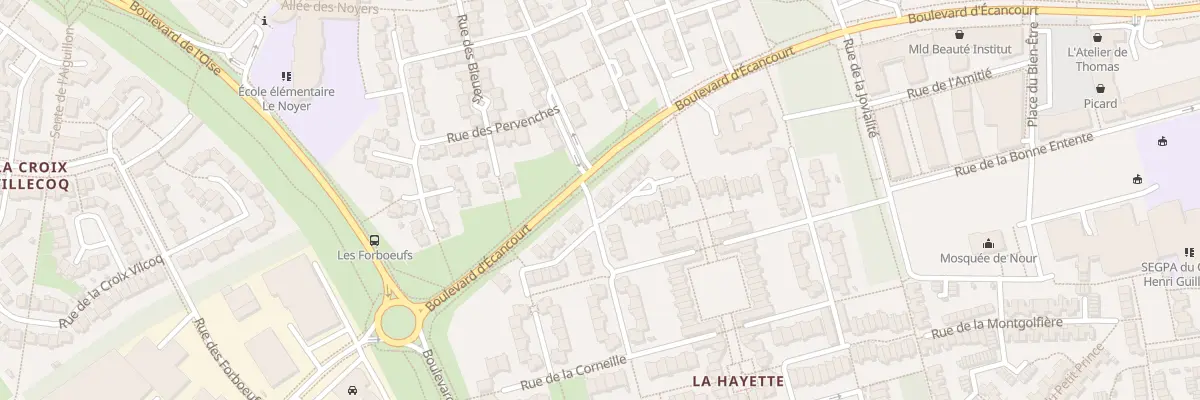 Plan du 1 Rue du Moulin à Jouy-le-Moutier