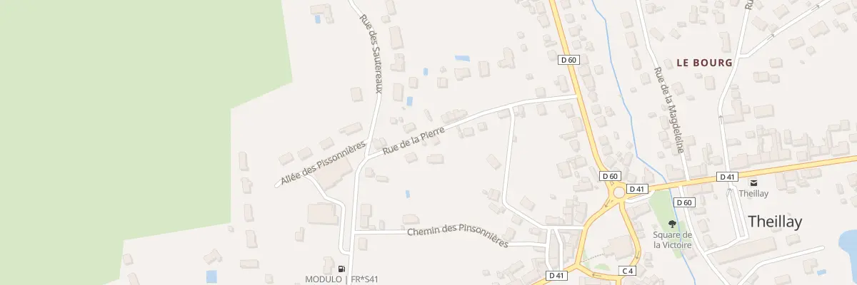 Plan du 13 Rue de la Pierre à Theillay