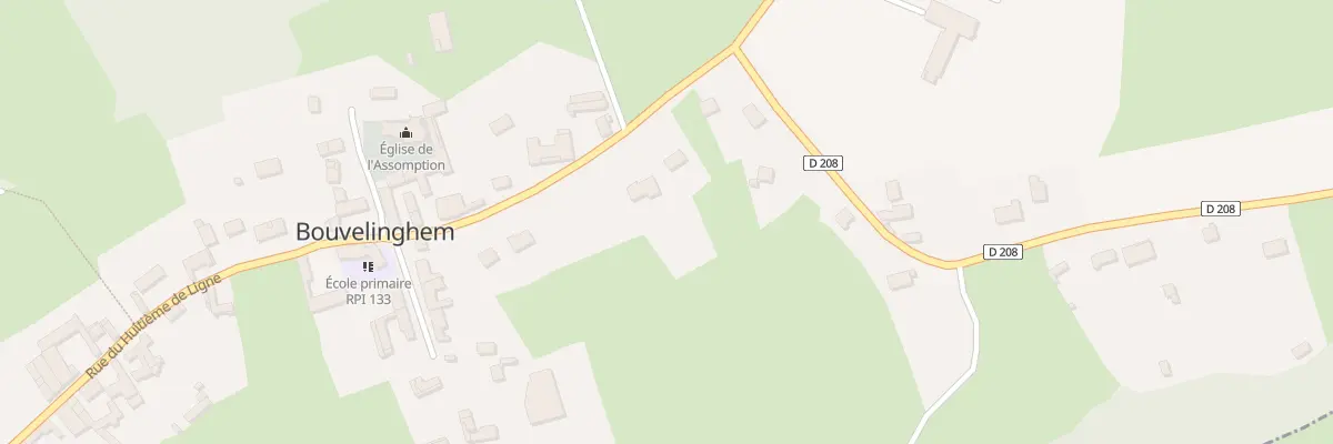 Plan du 68B Rue du Vicomte de Melun à Bouvelinghem