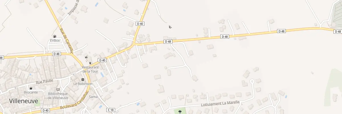 Plan du 5829 Le Grès à Villeneuve