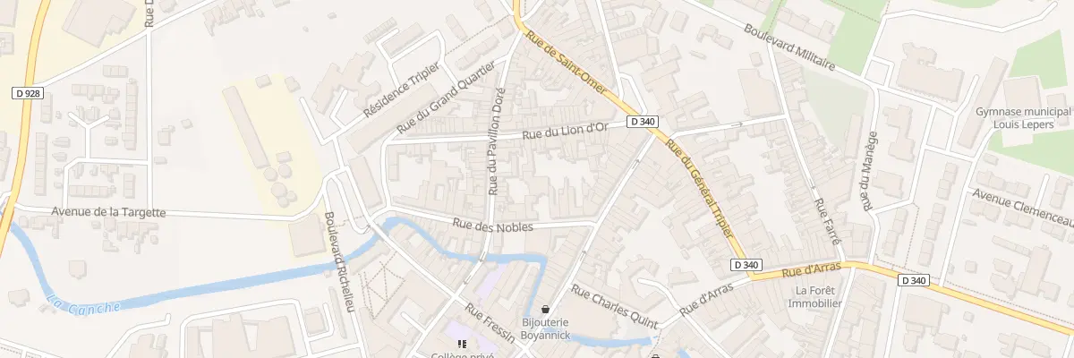 Plan du 10 Rue des Nobles à Hesdin-la-Forêt