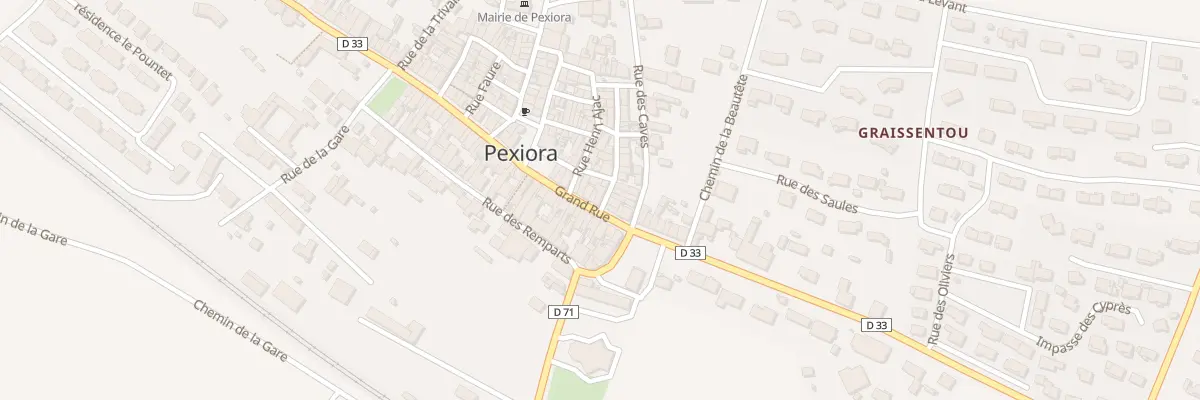 Plan du 8 Grand Rue à Pexiora