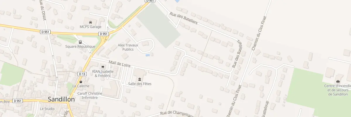 Plan du 5 Rue des Bateliers à Sandillon