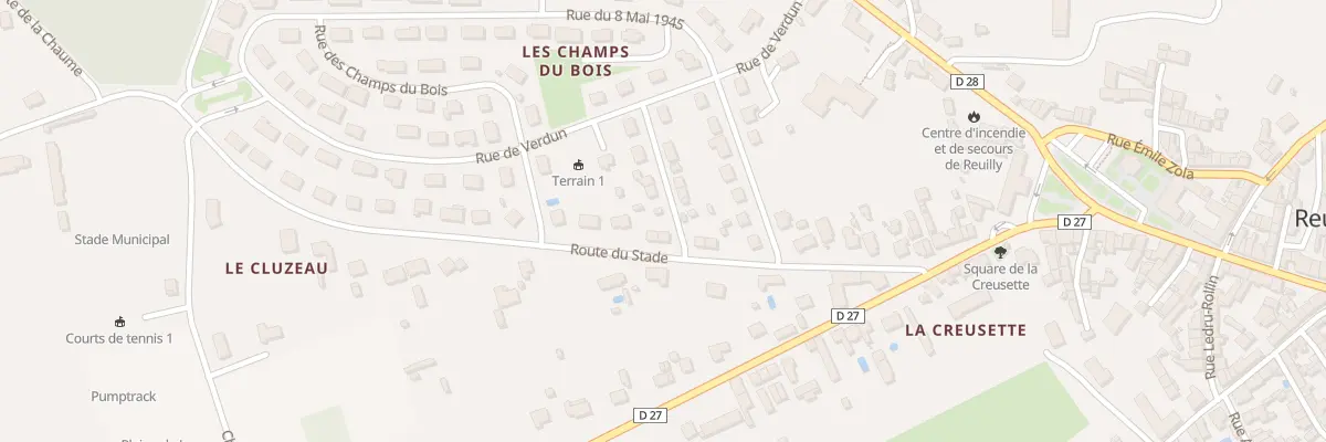 Plan du 16 Rte du Stade à Reuilly