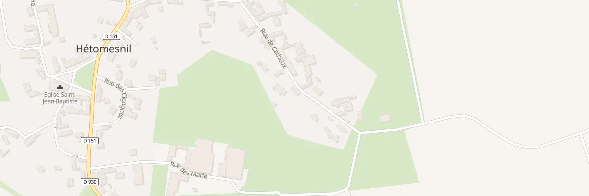 Plan du 274 Rue de Catheux à Hétomesnil