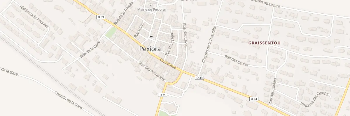Plan du 1 Rue du Tenda à Pexiora
