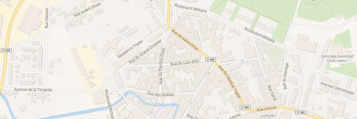 Plan du 18 Rue du Lion d’Or à Hesdin-la-Forêt